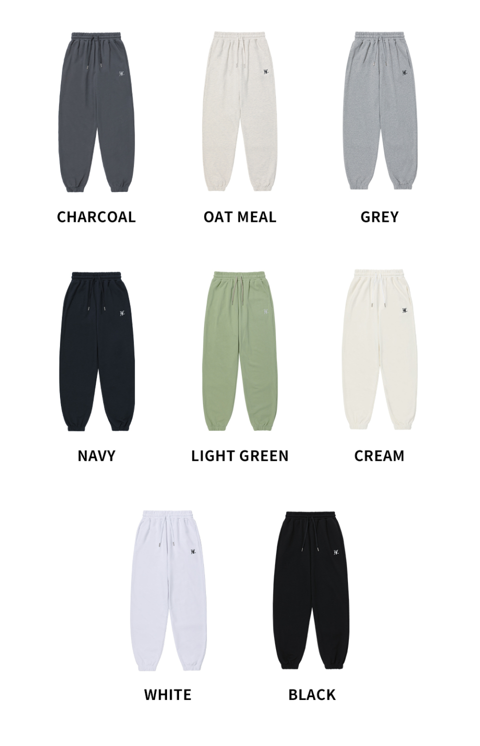パンツ WOOALONG Signature standard jogger pants IVORY pt_21ss_001i MUSINSA | WOOALONG Signature standard jogger pants_IVORY