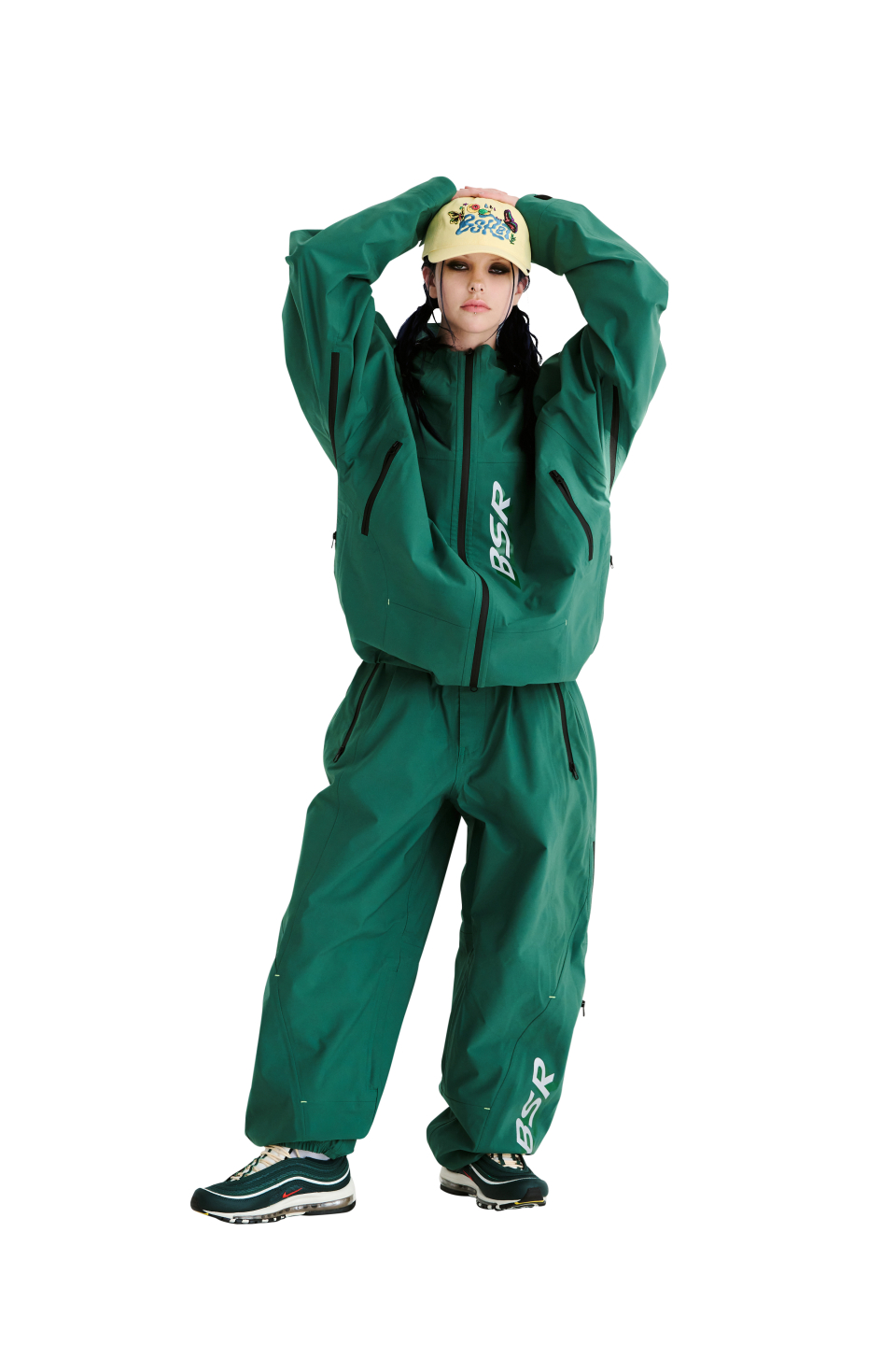 MUSINSA | BSRABBIT BSR Hooded 3L Seam Sealing Jacket Green