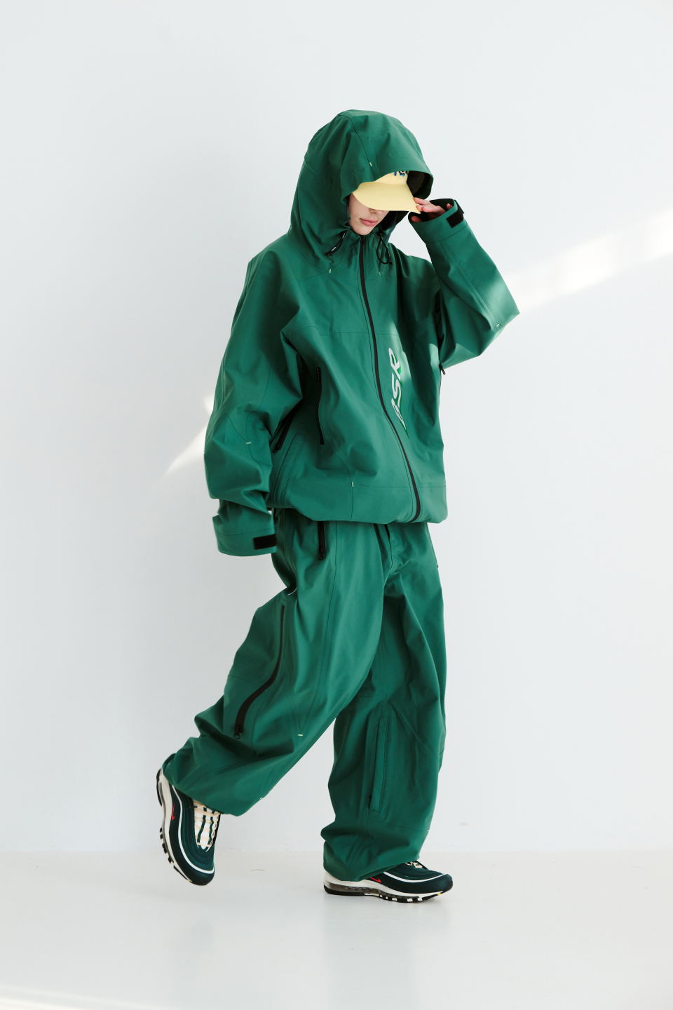 MUSINSA | BSRABBIT BSR Hooded 3L Seam Sealing Jacket Green
