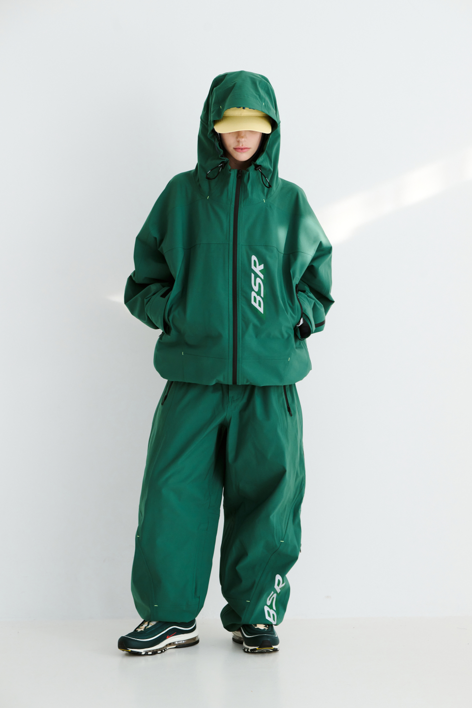 MUSINSA | BSRABBIT BSR Hooded 3L Seam Sealing Jacket Green