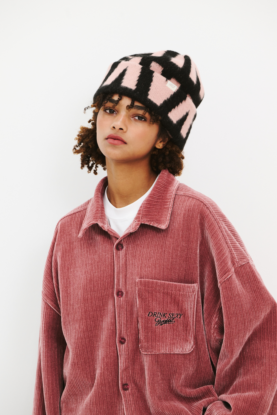 MUSINSA公式 | BSRABBIT Drink Sexy Heavy Corduroy Collar