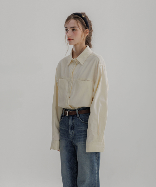 Two-pocket Corduroy Shirt