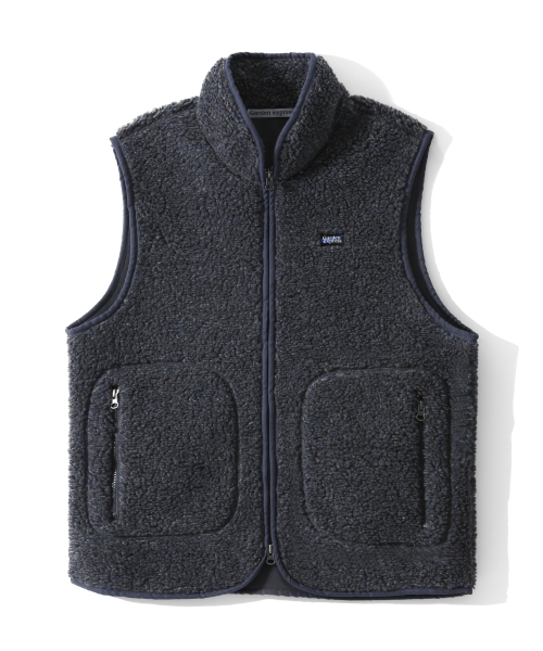Флисовая Zip-up Vest (mixed navy)