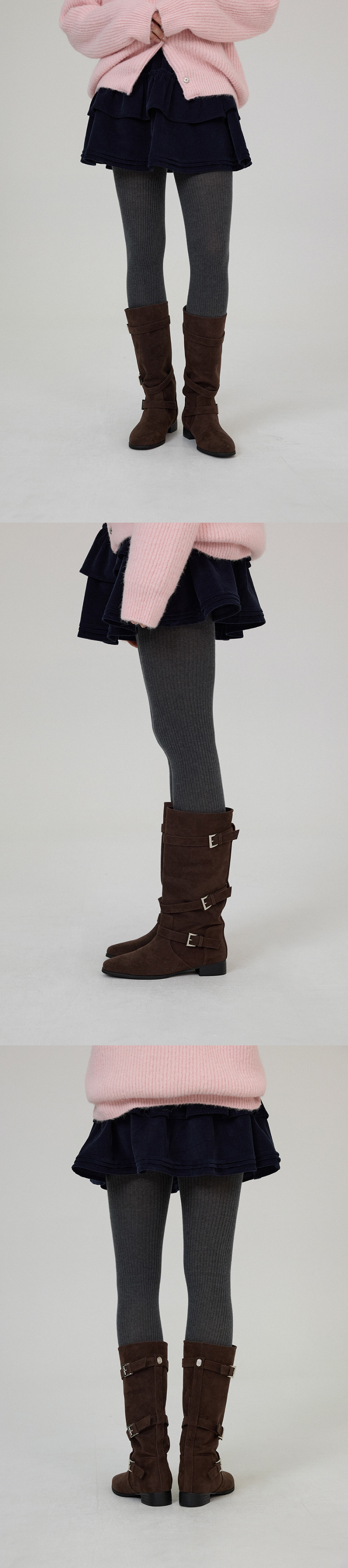 MUSINSA公式 | SOMEWHEREBUTTER Long Brooklynn Buckle Boots