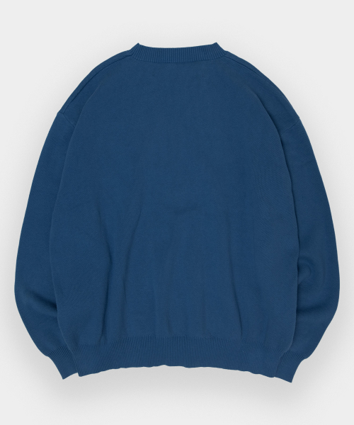 Свитер с графичным логотипом (можно стирать) [BLUE]