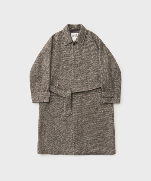 Torre Italian шерстяной Belted пальто (коричневый)