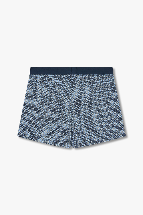 EMPORIO ARMANI UNDERWEAR Мужские хлопковые боксеры с узором_Blue 0814312068