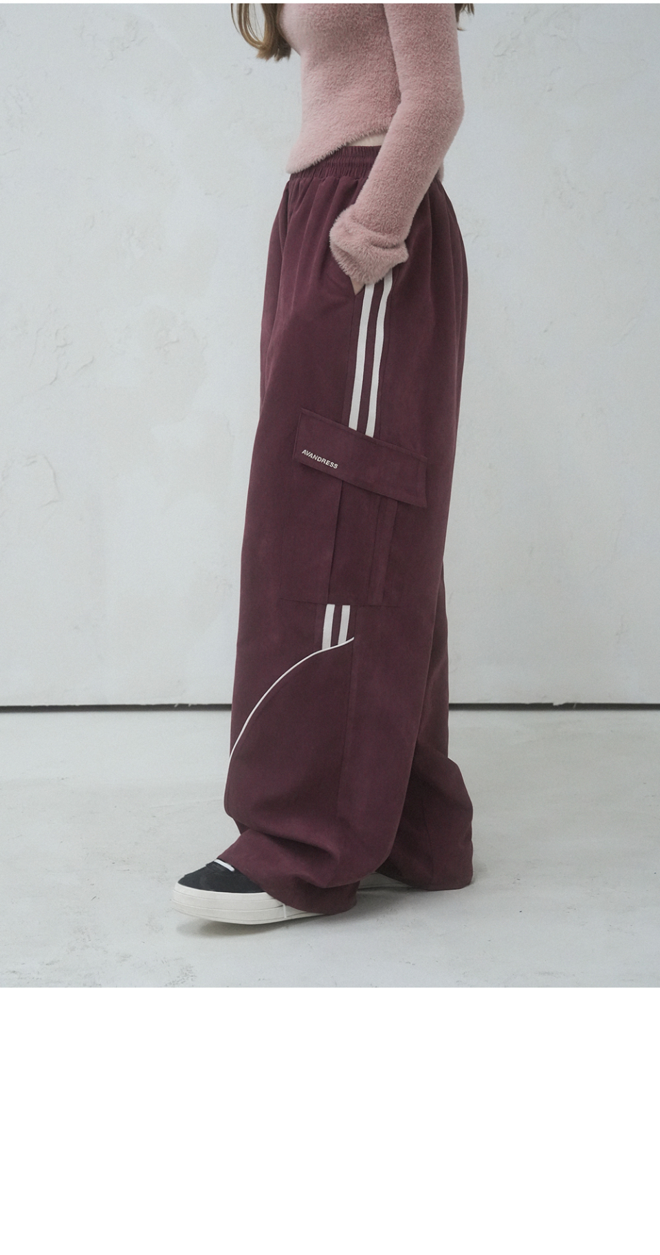 MUSINSA | AVANDRESS Unisex Bliss Suede Wide Pants - 5COL