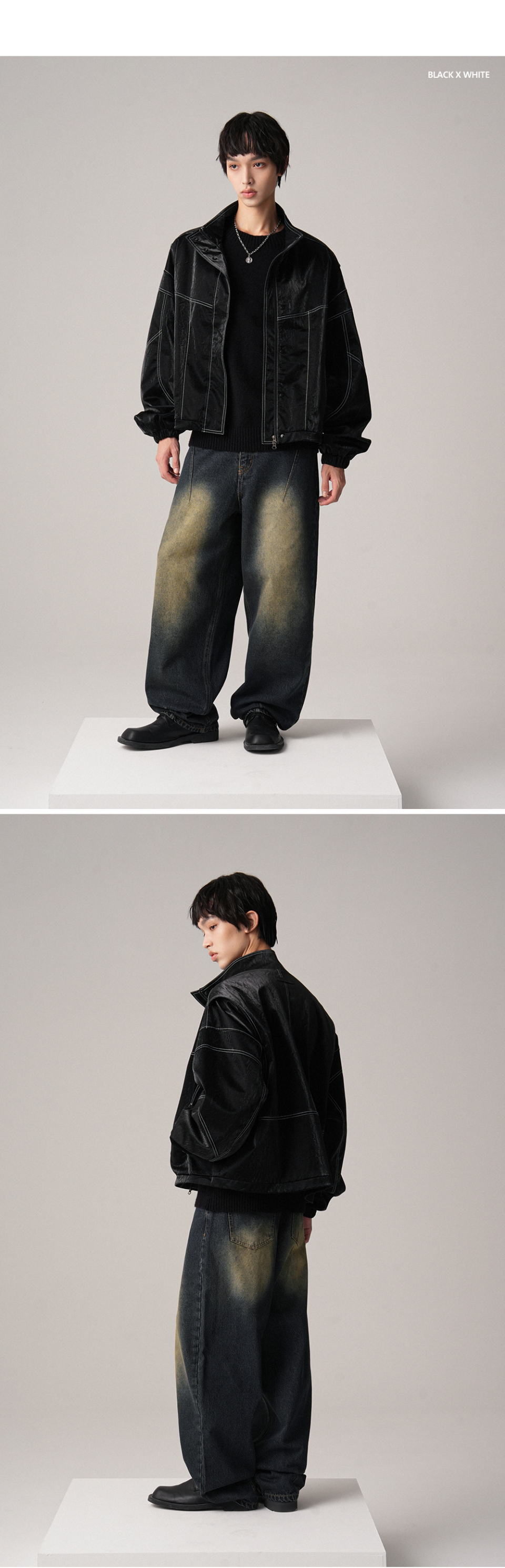 AVANDRESS ♥ Calla Stitch Art Leather Jacket /追跡付 AVANDRESS ♥Stitch Art Leather Jacket/追跡付
