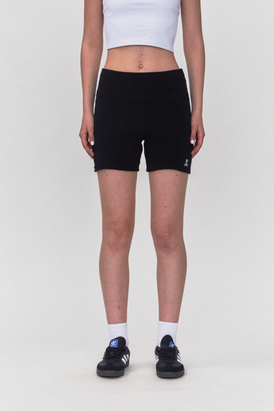 MUSINSA | REST&RECREATION RR TERRY BIKE SHORTS - BLACK