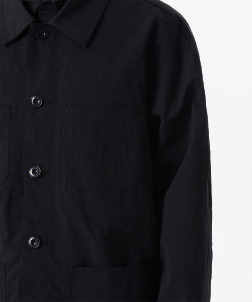 Нейлоновый chore-жакет Crease [Black]