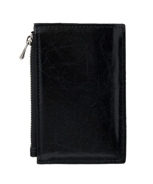 MULTI ZIP COIN CARD WALLET BLACK