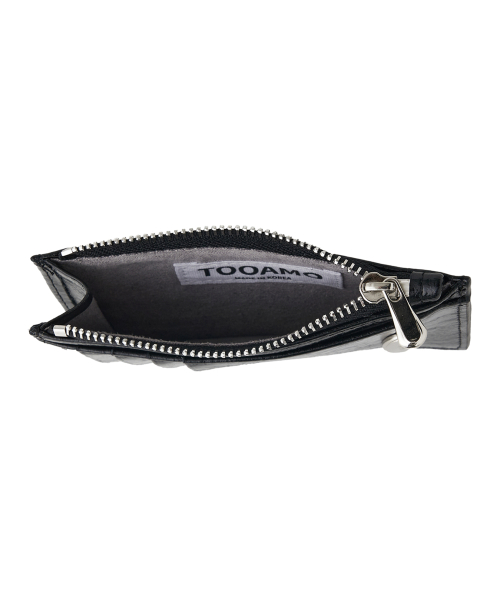 MULTI ZIP COIN CARD WALLET BLACK