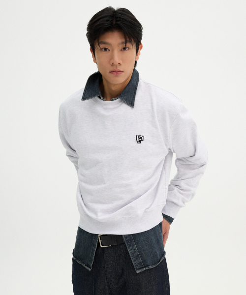 Symbol Patch Sweatshirt - Melange серый