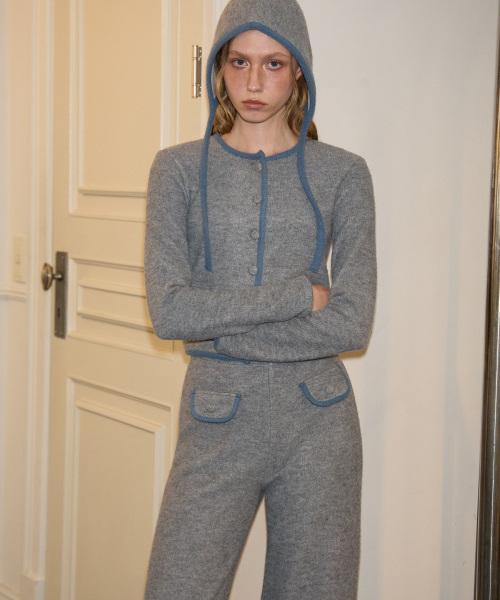 Cozy Knit брюки_ серый