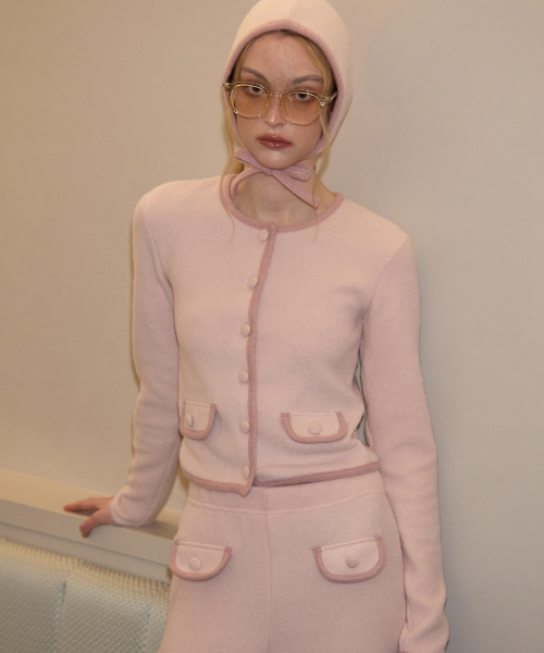 Cozy Knit брюки_ Pink