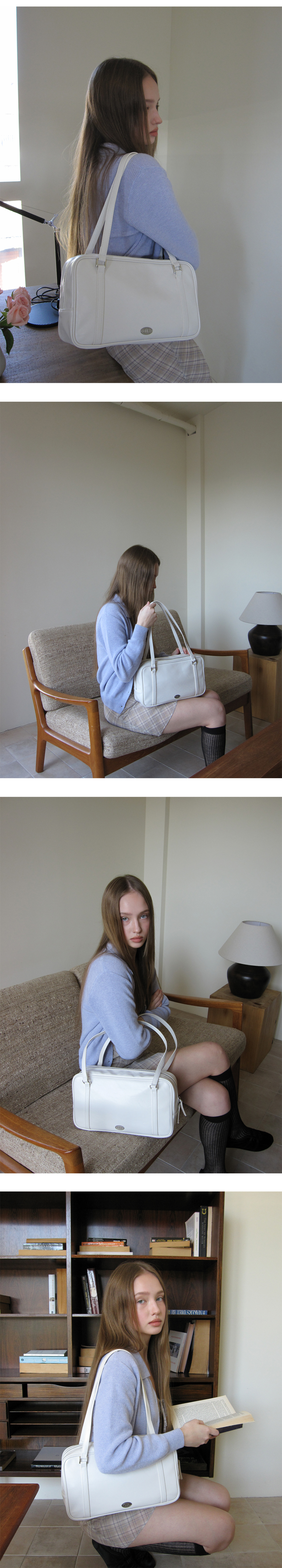 MUSINSA | DUMARO Journey shoulder bag / Ivory