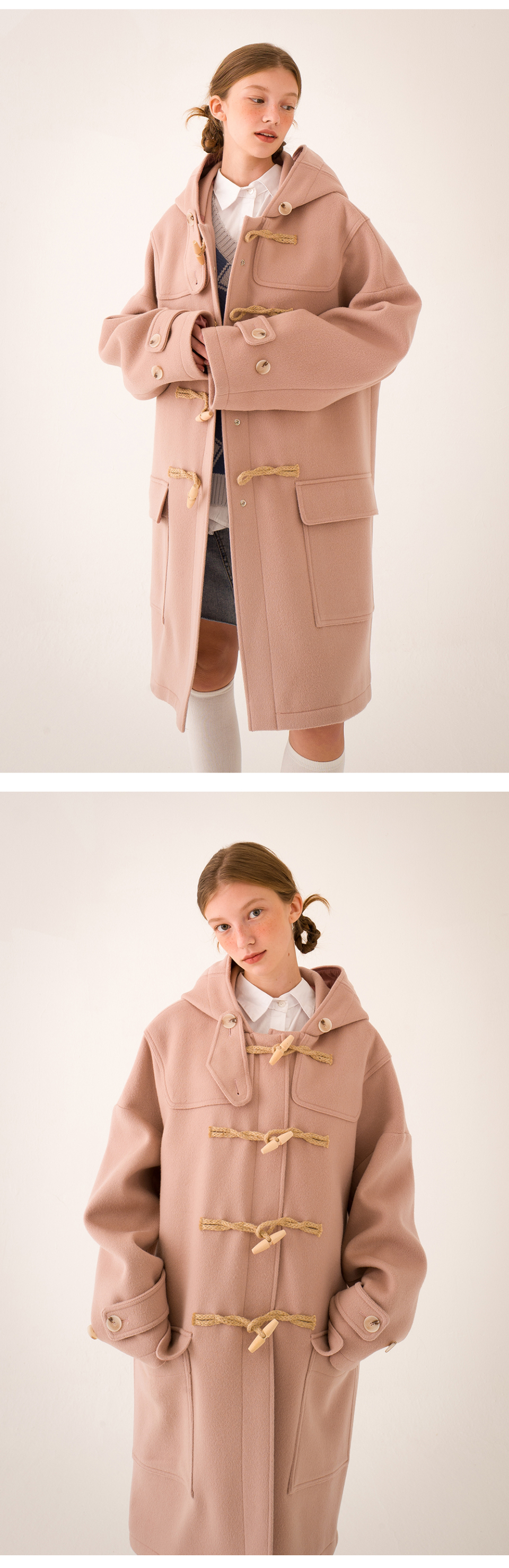 MANON DUFFLE COAT/167cm/着用サイズF｜Bibiy.