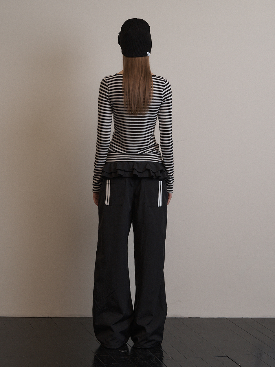 【韓国人気】SETUPEXE FRILL SPORTY PANTS SETUP-EXE】FRILL SPORTY PANTS | OUR BRAND,SETUP-EXE