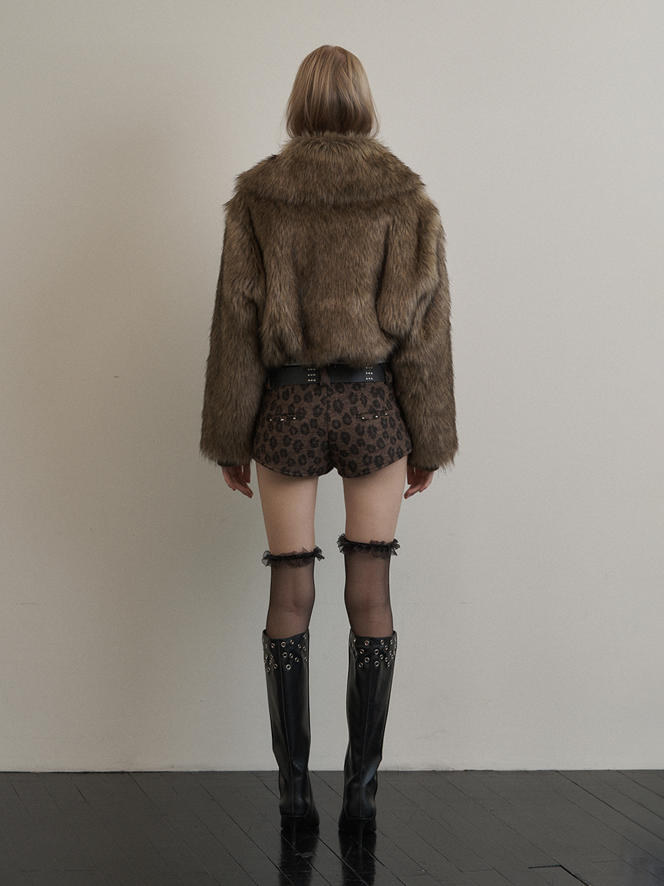 ジャケット・アウター Eaphi ECOFUR SHORT JACKET Eaphi】ECOFUR SHORT JACKET（jacket）