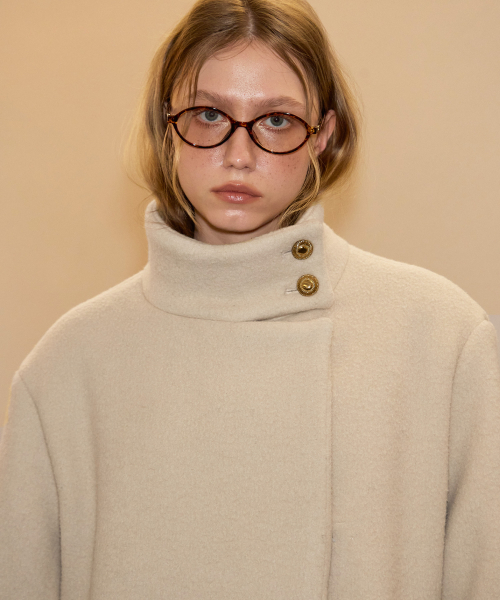 High Neck Classic пальто_ Ivory