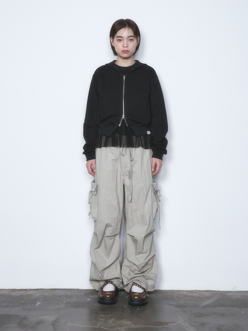 SAILOR COLLAR ZIP-UP [BLACK]