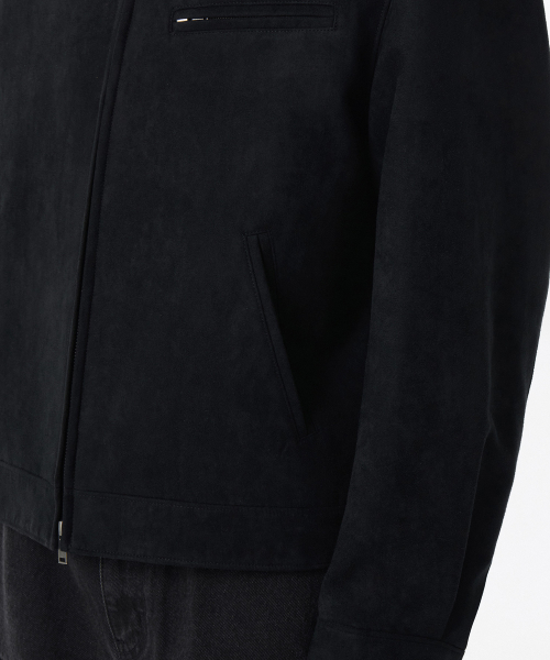 Synthetic Suede Work Jacket [Black] thumbnail 5