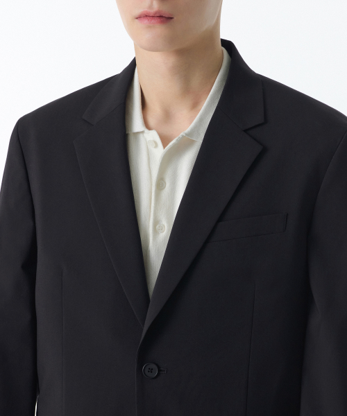 COOLTANDARD RELAXED BASIC BLAZER [DARK GREY]