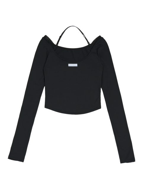 i:e Fluid Longsleeve T-shirt 01 / черный