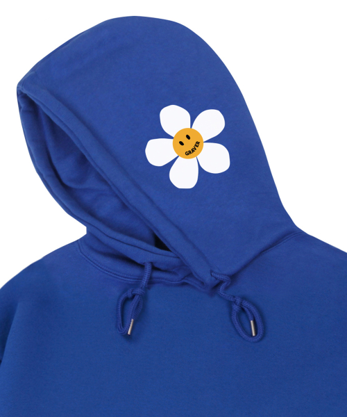 [UNISEX] Худи Side Hood Flower (Cobalt Blue)