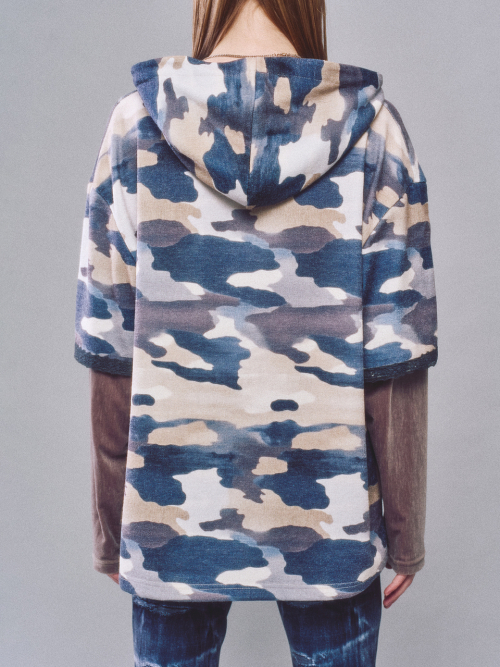 LUNE LAYERED HOODIE_BEIGE