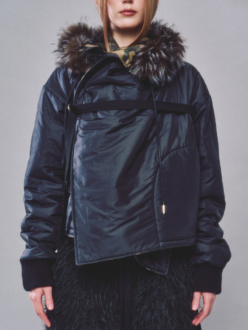 HIGHNECK HARNESS PUFFER JACKET_BLACK