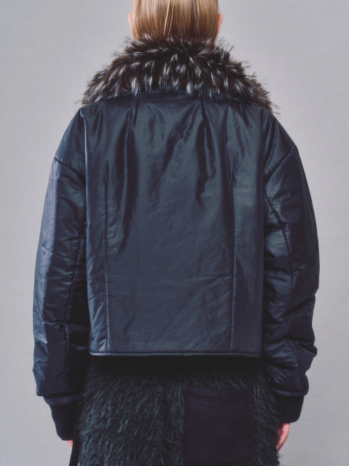 HIGHNECK HARNESS PUFFER JACKET_BLACK