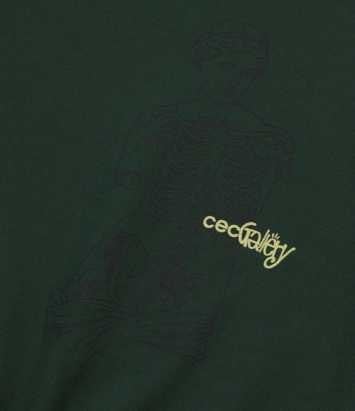 Свитшот CEC GALLERY GRAPHIC SWEATSHIRT (GREEN/с начесом)