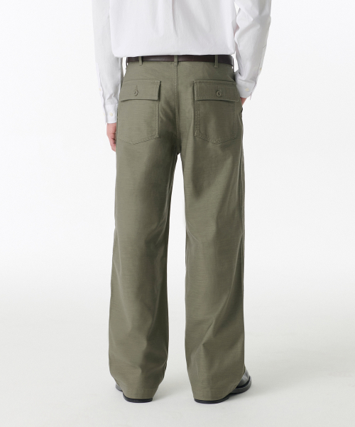 WIDE REPLICA FATIGUE PANTS [OLIVE]