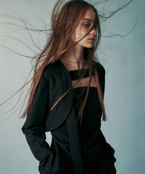 BOLERO CROPPED JACKET BLACK