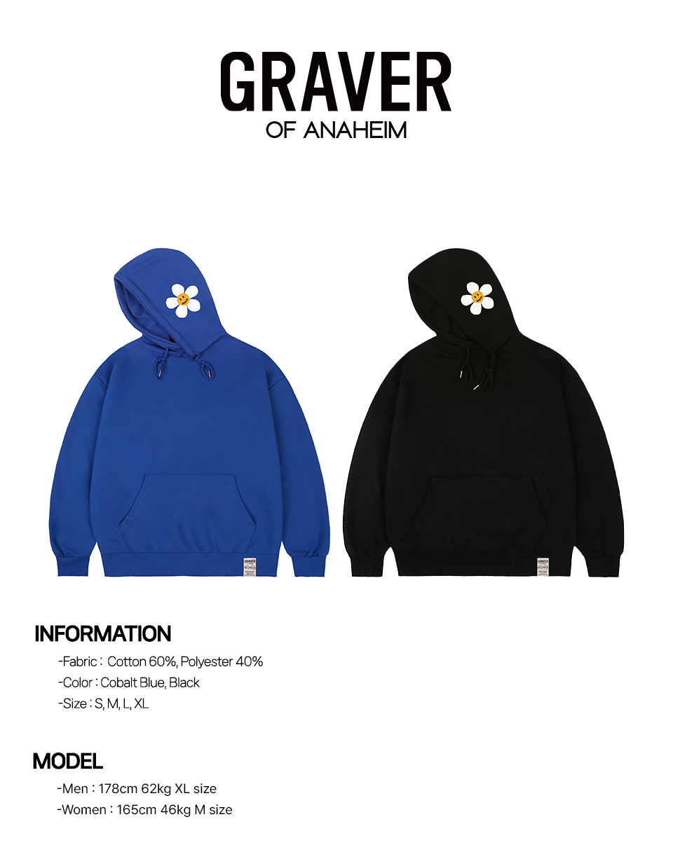 [GRAVER]★25SS★韓国人気★GROA FLOWER LOGO HOODIE Designer fashion, Seoul-fully created | W Concept