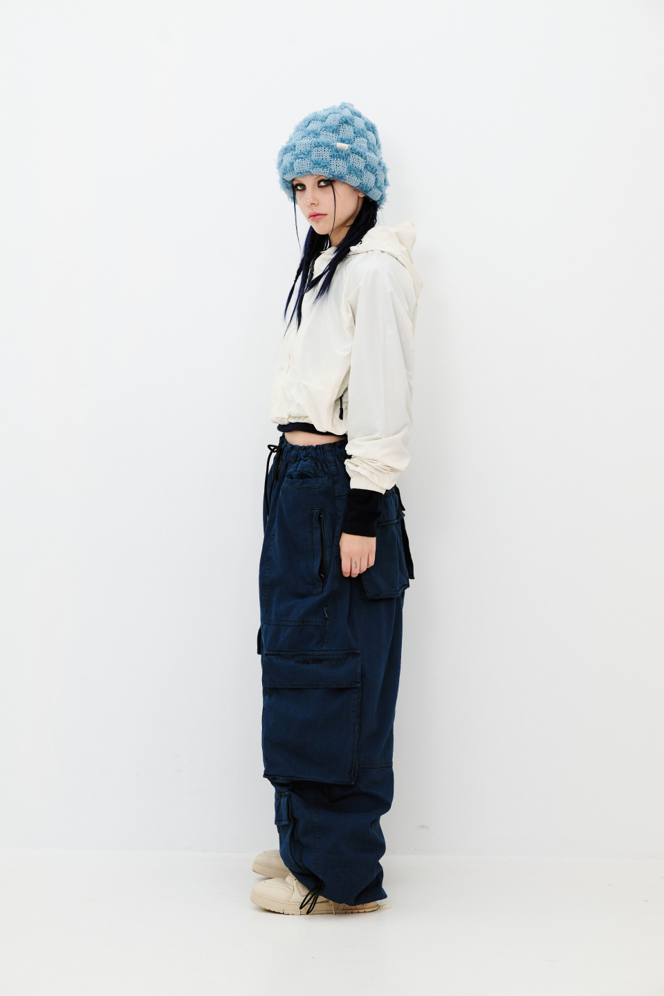 美品！BSRABBIT Drink Sexy Super Wide Pants MUSINSA公式 | BSRABBIT Drink Sexy RM Super Wide Pants SC W White