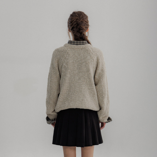 From Round Poket Cardigan