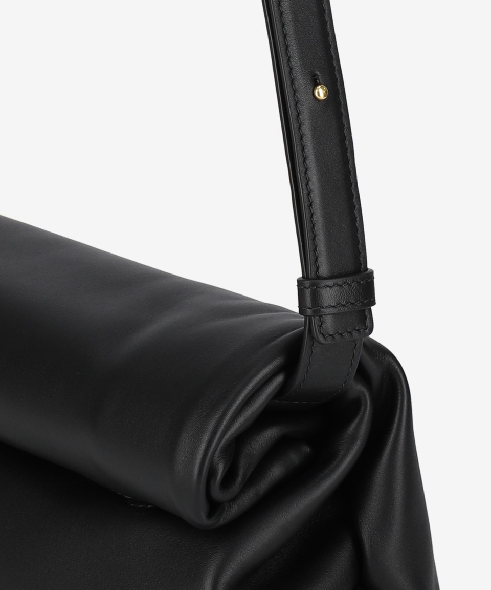 MUSINSA | JIL SANDER Small Roll-up Crossbody Bag - Black