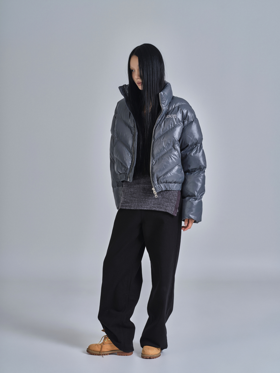 애즈온(ASON) BETTY PUFFER JACKET / CHARCOAL - 사이즈 & 후기 | 무신사