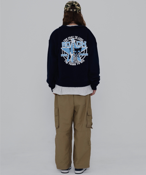 Трековый топ Electric Rock Skull - [Navy]