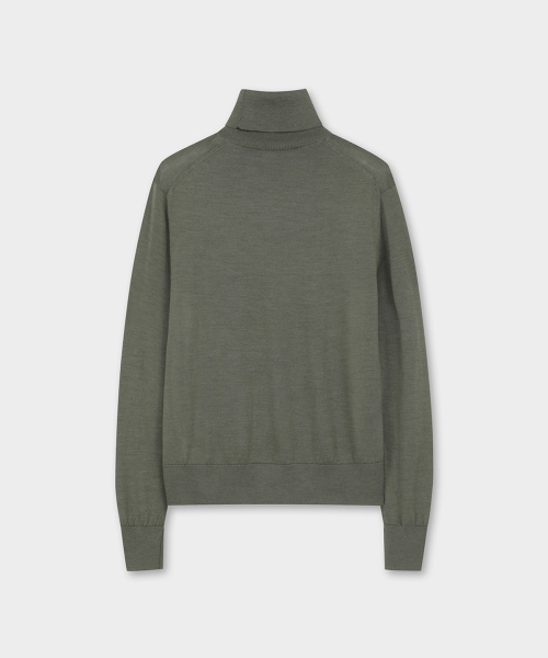 Женский водолазка из мериносовой шерсти (Green) (BBWUWF4032IEF)