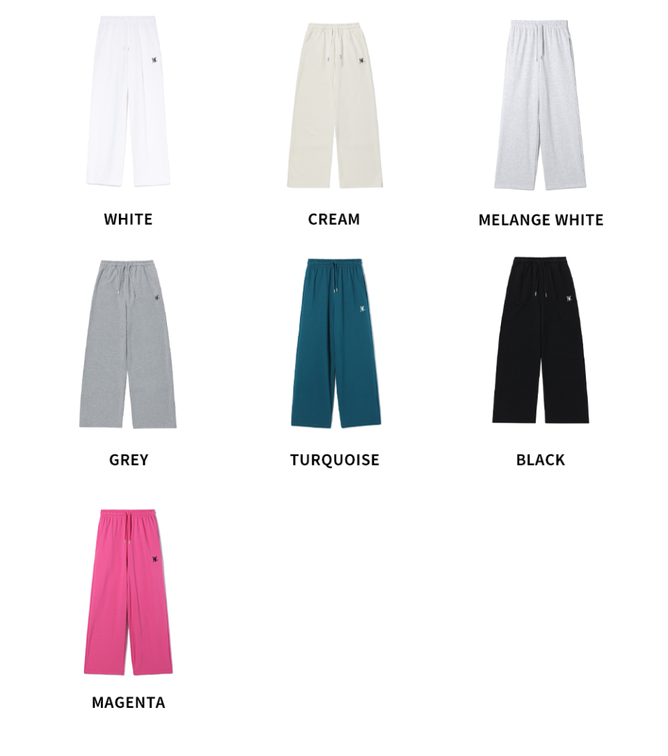 MUSINSA公式 | WOOALONG OG Signature relax wide pants (7colors)