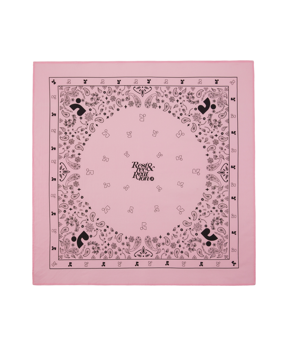 레스트앤레크레이션(REST&RECREATION) RR ORIGINAL PRINTED BANDANA - PINK - 사이즈 ...