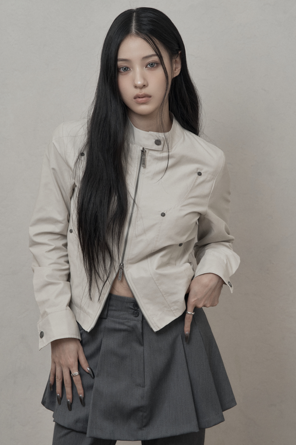 카키포인트(KHAKIPOINT) Rivet Cotton Jacket (beige) - 사이즈 & 후기