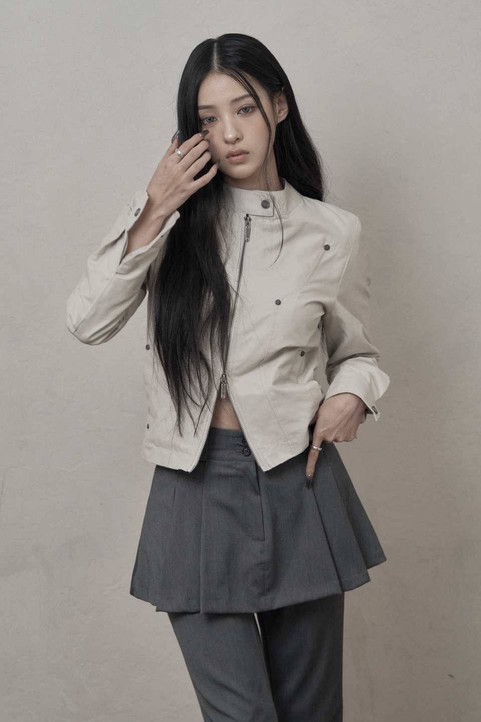 카키포인트(KHAKIPOINT) Rivet Cotton Jacket (beige) - 사이즈 & 후기