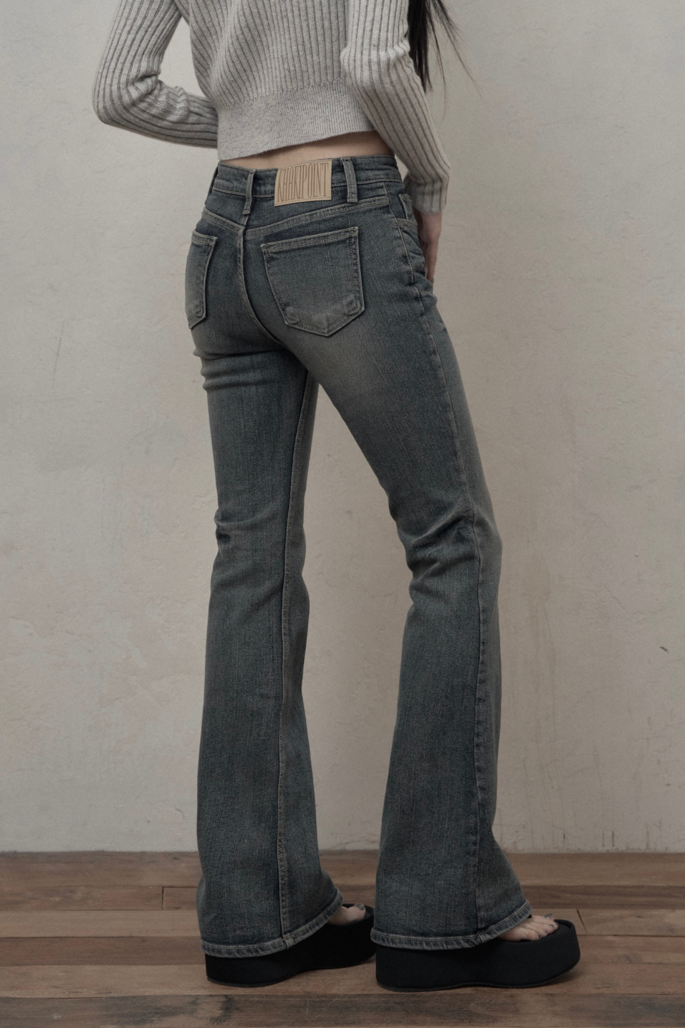 KHAKIPOINT ■ Basic Bootcut Jeans デニム MUSINSA | KHAKIPOINT Basic Bootcut Jeans (blue)