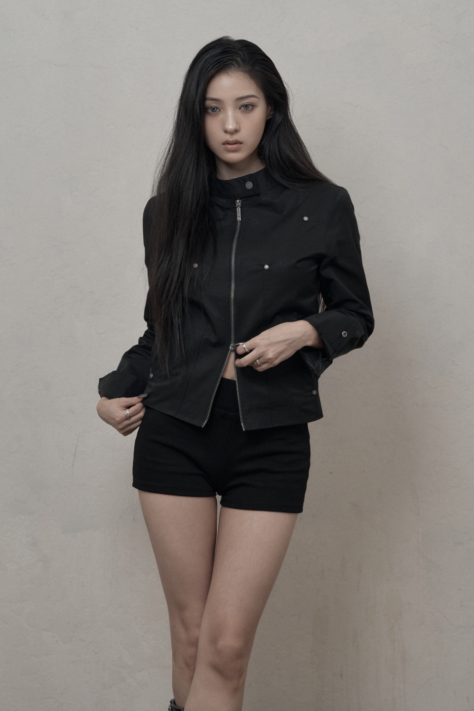Khakipoint カーキポイント Rivet Cotton Jacket 카키포인트(KHAKIPOINT) Rivet Cotton Jacket (black) - 사이즈 & 후기