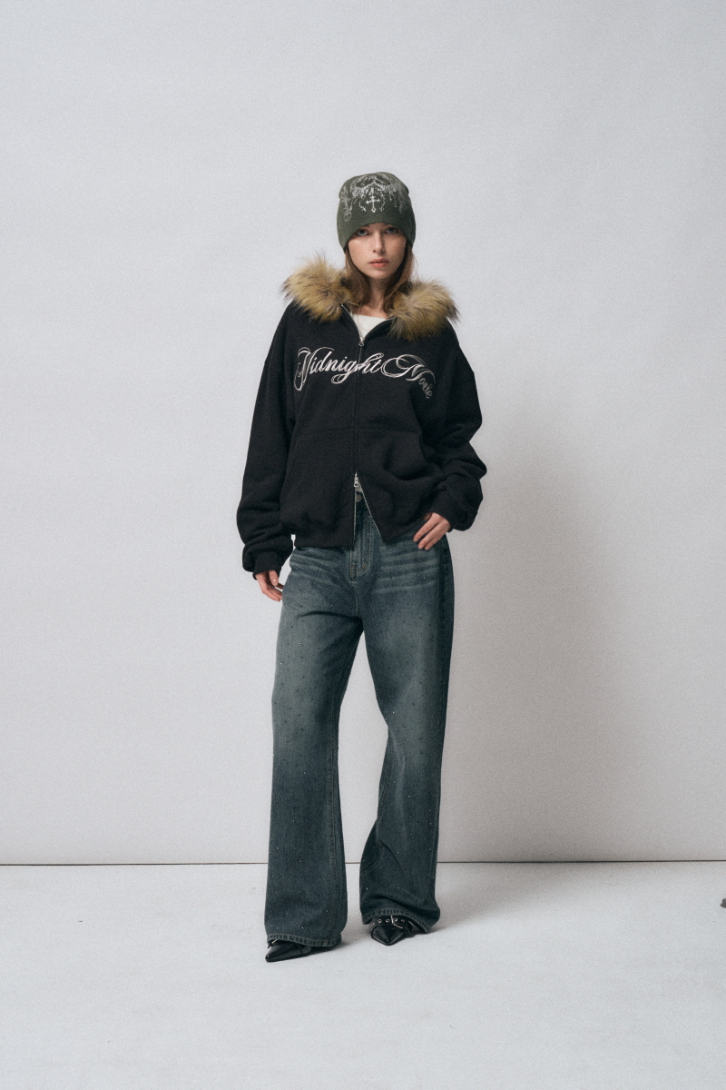 【MIDNIGHT MOVE】 fl hood zip up / 追跡付 MUSINSA公式 | MIDNIGHT MOVE fl hood zip up (white)